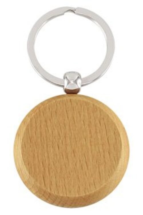 Llavero Redondo de Madera